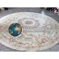Китайский ковер 0016 Крем круг